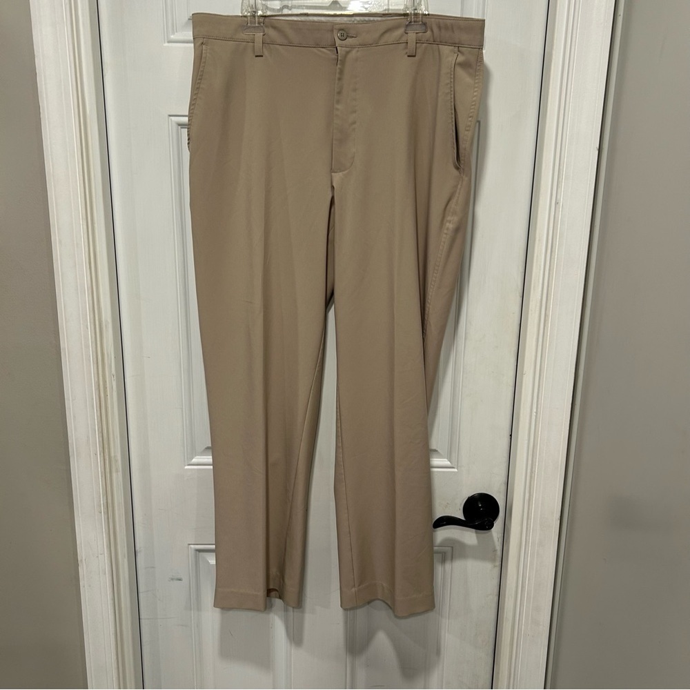 FootJoy Men's Performance Flat Front Golf Pants Beige Size 38x30